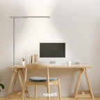 38" Premium LED Desk Lamp, 5200 High-Lumens - Ultrabright Light, Clamp-on, 40W, 4000K Color Temperature, Adjustable Head - Ideal for Home Office and Study - Gray