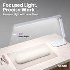 Professional LED Task Lamp, 20W, CRI 95, Stepless Dimming, White