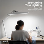 Pro Series 20” LED Desk Lamp  – CRI 95, 2200 Lumens, Dimmable Light, White
