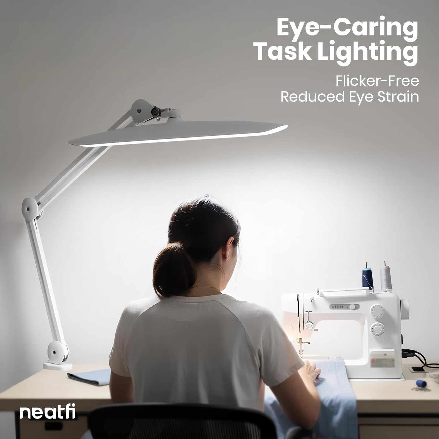 Pro Series 20” LED Desk Lamp  – CRI 95, 2200 Lumens, Dimmable Light, White