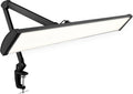 Lampe de bureau LED à tête large de 20 po avec pince – Lampe de travail de 2200 lumens pour bureau à domicile et travaux manuels, noire