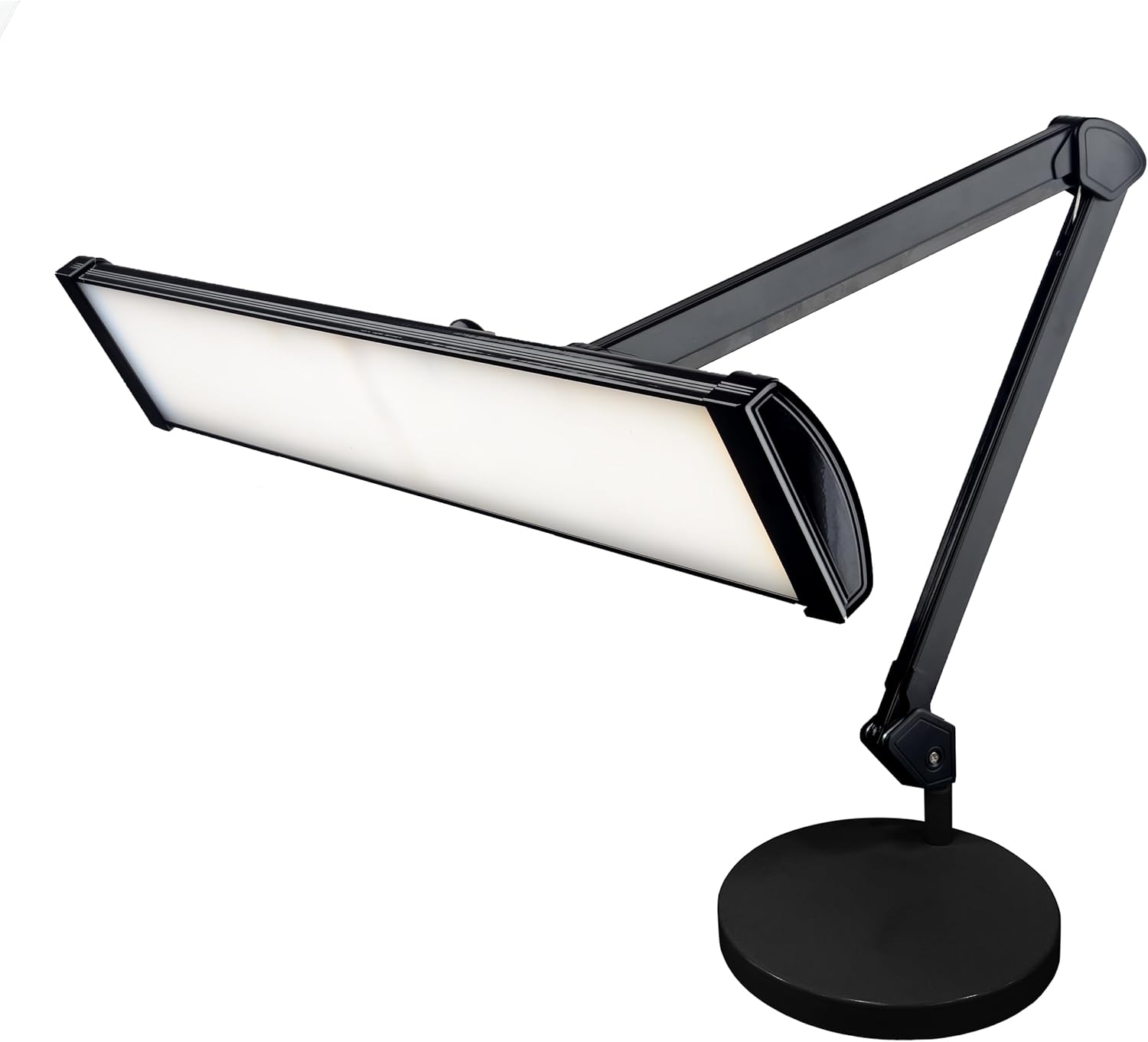 Lámpara de escritorio LED de 3500 lúmenes – Pantalla ultraancha de 26 pulgadas, luz de trabajo sin parpadeos con base, blanca