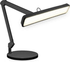 2500 Lumens LED Desk Lamp with Base – 22" Wide Shade, 5 Color Modes for Nails & Crafts, Black