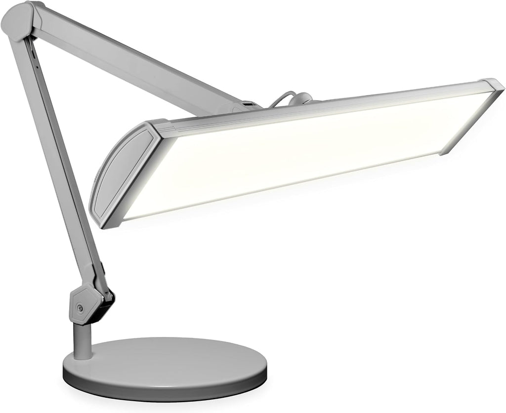 Lampe de bureau LED 3500 lumens avec base – 66 cm ultra-large, 3 modes d'éclairage, contrôle tactile, blanc
