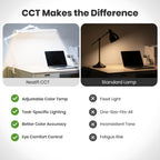 Neatfi Pro Series Ultra LED Desk Lamp – 3,500 Lumens, CRI 95, 26-Inch Wide, Adjustable CCT & Brightness Levels, White