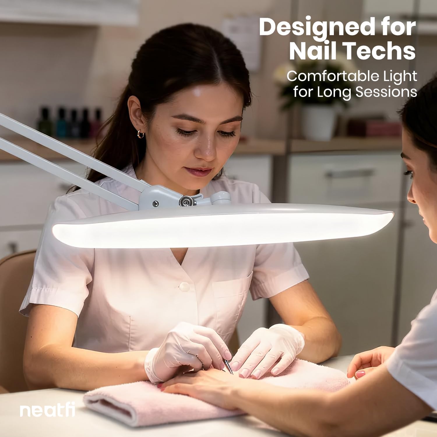 Pro Series 20” LED Desk Lamp  – CRI 95, 2200 Lumens, Dimmable Light, White