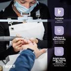 3500 Lumens LED Desk Lamp – 3 Color Modes, Knob Control, Dimmable Task Light for Nail Techs, White