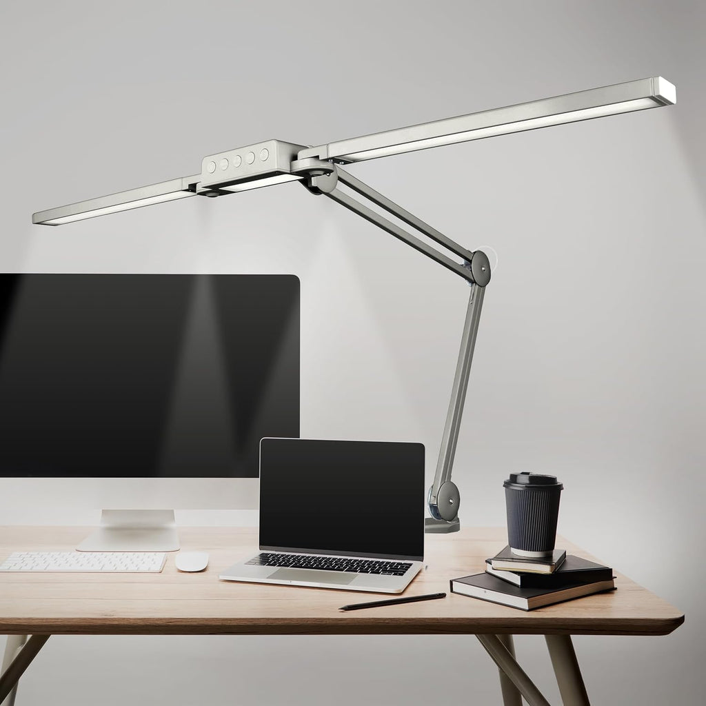 41” LED Desk Lamp, Dimmable, 360 SMD LEDs, CRI 95, Adjustable Color Temperature, Task Lamp for Home, Office, and Workbench