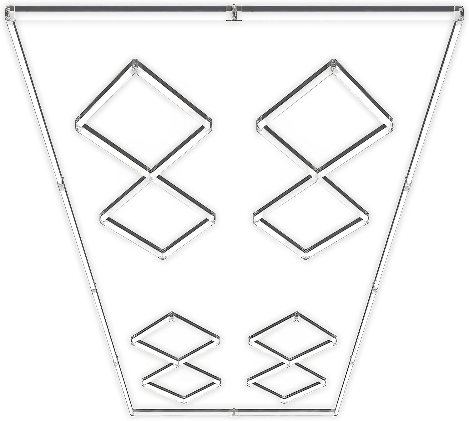 49,280 Lumens LED Garage Light, 8-Hex Grid, Close-to-Ceiling, Cool White