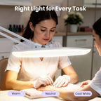Pro Series 20” LED Desk Lamp – CRI 95, 3 Light Modes, 2200 Lumens, White