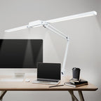 41” Wide Shade, 3000 Lumens LED Desk Lamp with Clamp – CRI 95, 3 Color Modes, Dimmable Task Light