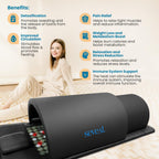 Portable Infrared Sauna Dome – 1300W Full-Body Dry Sauna with Jade Stones & Near-Zero EMF, Black