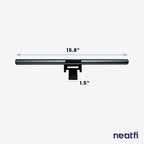 15.8" Monitor Light Bar with HD Webcam with USB-C Cable - Black