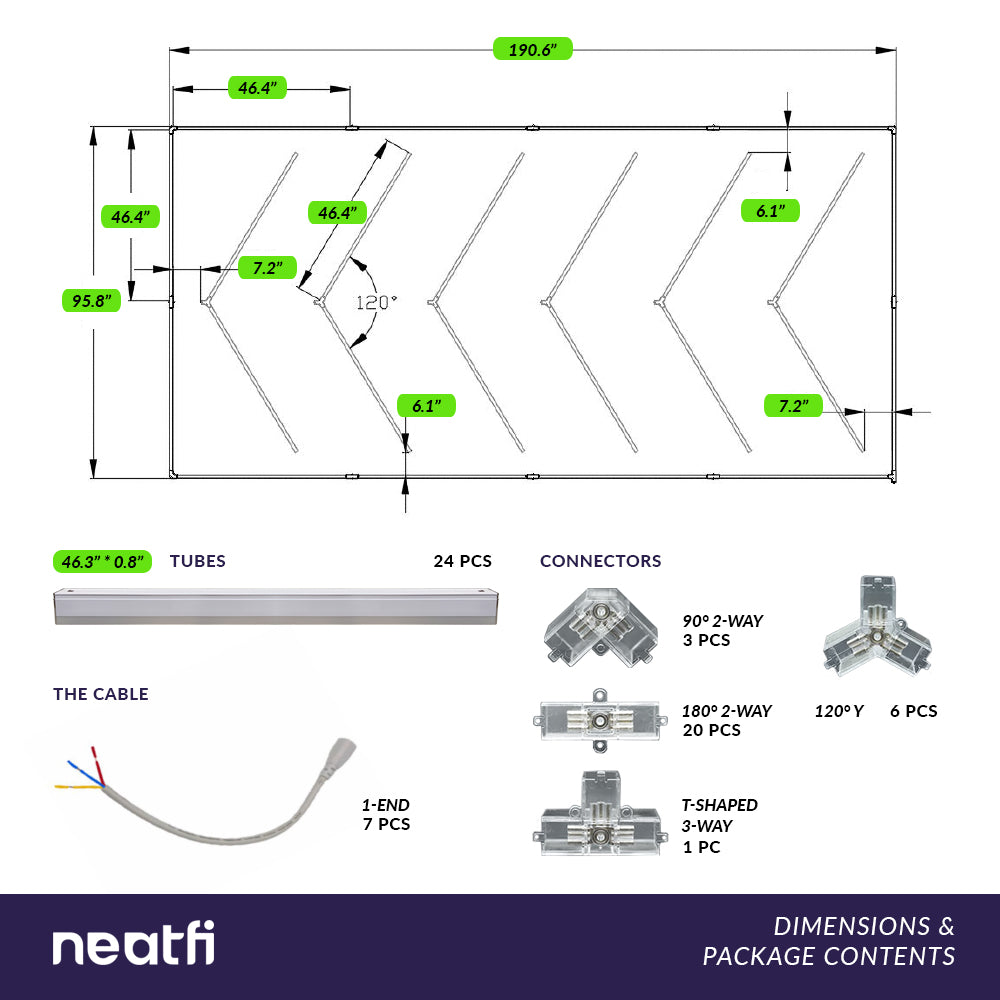 6-Arrow Ultra-Bright 35,200 Lumens LED Ceiling Light with Hanging Kit for Shops & Gyms, Cool White