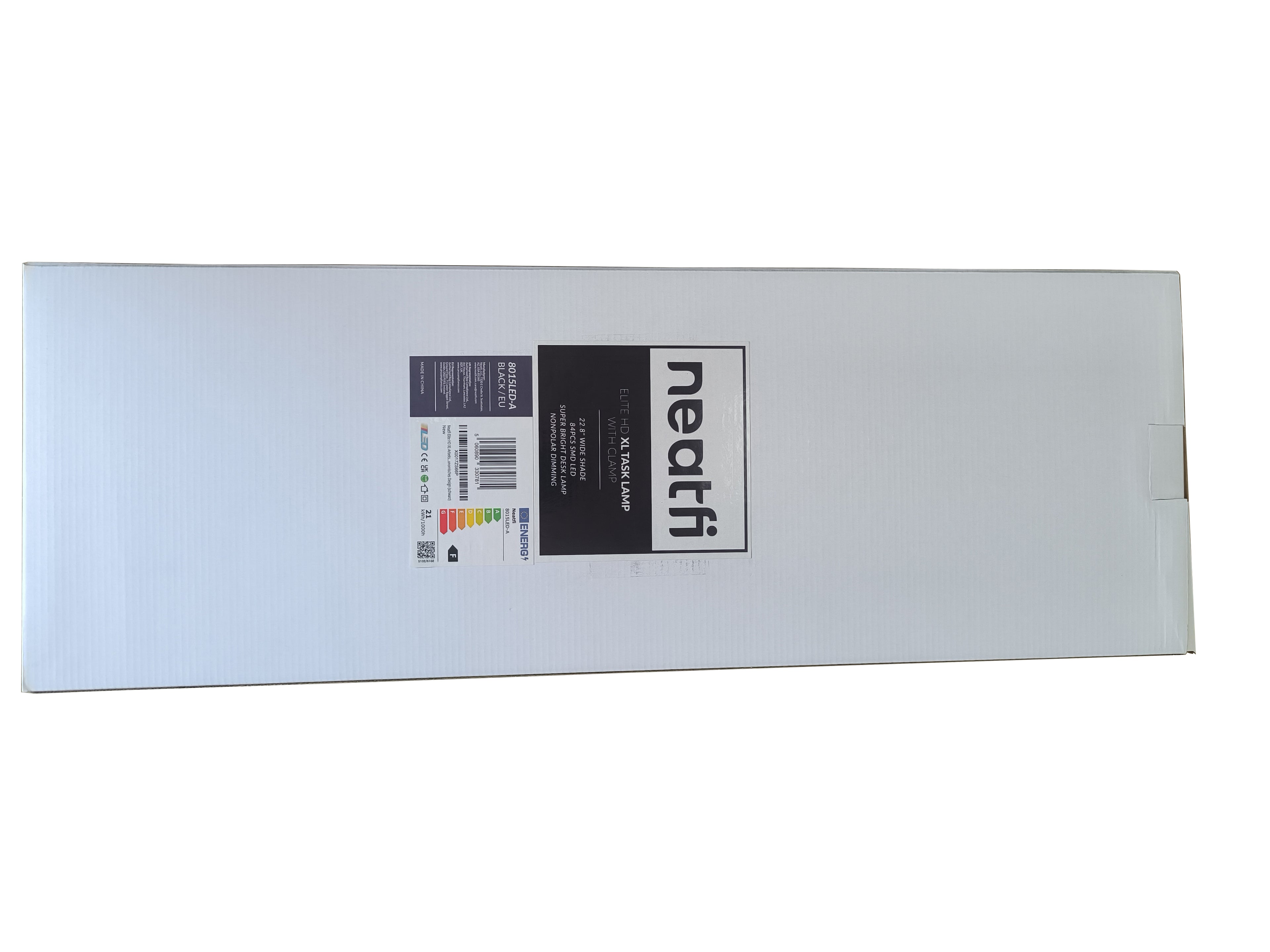 1600 Lumens LED Desk Lamp with Clamp – 22" Wide Shade, Adjustable & Non-Polar Dimming Light, Black