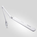 17" Wide Shade Elite Desk Lamp with Clamp – Adjustable & Non-polar Dimming Light, White