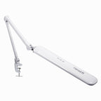 17" Wide Shade Elite Desk Lamp with Clamp – Adjustable & Non-polar Dimming Light, White