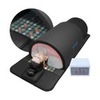 Portable Infrared Sauna Dome – 1300W Full-Body Dry Sauna with Jade Stones & Near-Zero EMF, Black