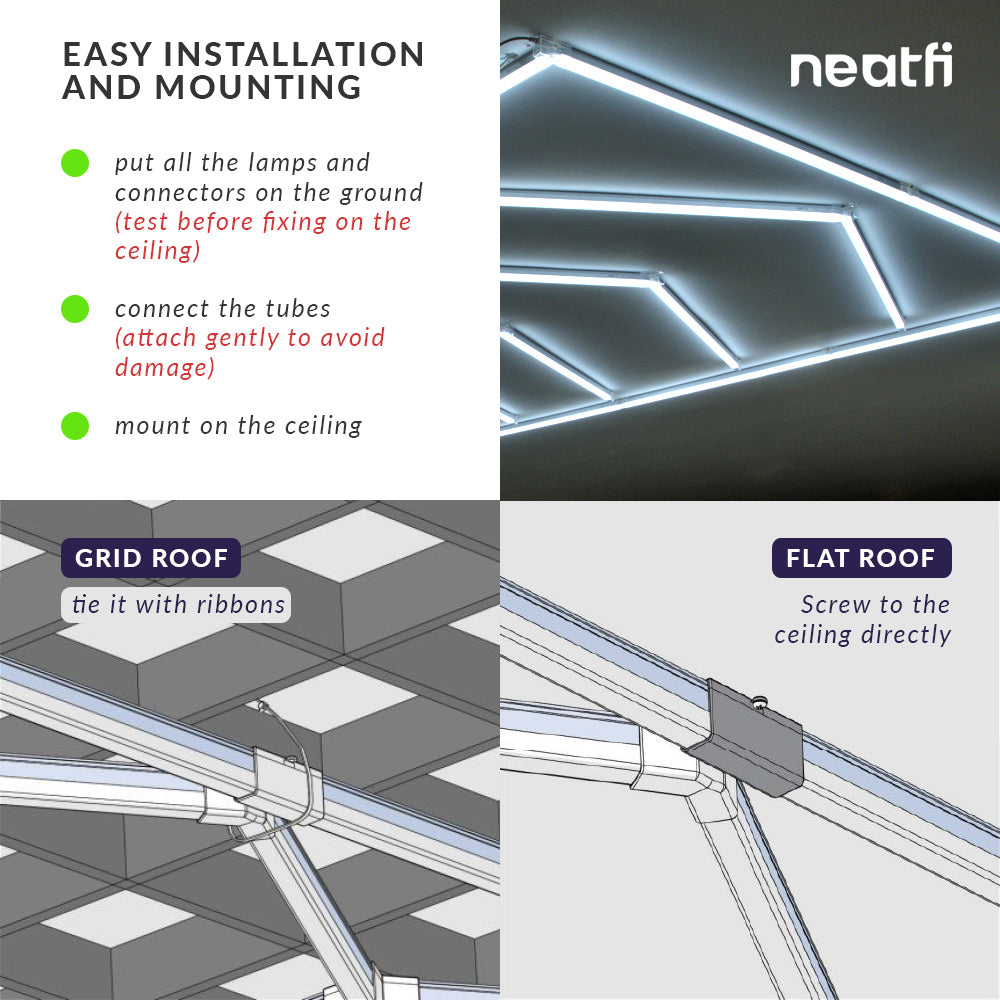 6-Arrow Shape Ultra-Bright LED Ceiling Light – 42,2400 Lumens for Warehouses & Gyms, Cool White