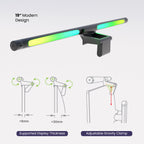 19" RGB Monitor Light Bar with Touch Sensor, Black