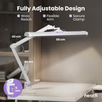 Neatfi Pro Series Ultra LED Desk Lamp – 3,500 Lumens, CRI 95, 26-Inch Wide, Dimmable Light, Black