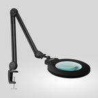 Pro Series XL Bifocal LED Magnifying Lamp – 5D/20D, CRI 95, Dimmable, Adjustable Arm, Black
