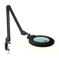 7" Wide Bifocal Lens – 3 Light Modes, 1600 Lumens LED Magnifier Lamp for Detail Works, Black