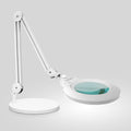 Lámpara LED con Lupa y Base de Acrílico de 7" de Ancho – 1600 Lúmenes, Regulable para Trabajos de Precisión, Blanca