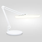 Lámpara de escritorio LED de 20” de ancho con base – Luz de trabajo de 2200 lúmenes para oficina en casa y manualidades, negra