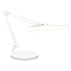 Lámpara de escritorio LED de 20” de ancho con base – Luz de trabajo de 2200 lúmenes para oficina en casa y manualidades, negra