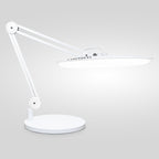 20” Wide Head LED Desk Lamp with Base – 2200 Lumens Task Light for Home Office & Crafts, White