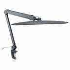 20” Wide Head LED Desk Lamp with Clamp – 2200 Lumens Task Light for Home Office & Crafts, Gray Wood