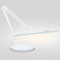 Lámpara LED de escritorio de 2200 lúmenes con abrazadera – 23" de ancho, 3 modos de luz para banco de trabajo y oficina en casa, blanca