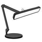 Lampe de bureau LED à large abat-jour 22" avec base – Lampe de travail 2500 lumens pour établi et travaux manuels, noire