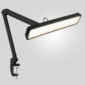 2500 Lumens LED Desk Lamp with Clamp – 22" Wide Shade, 5 Color Modes for Nails & Crafts, Black