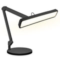 2500 Lumens LED Desk Lamp with Base – 22" Wide Shade, 5 Color Modes for Nails & Crafts, Black