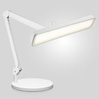 2500 Lumens LED Desk Lamp with Base – 22" Wide Shade, 5 Color Modes for Nails & Crafts, White