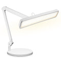 2500 Lumens LED Desk Lamp with Base – 22" Wide Shade, 5 Color Modes for Nails & Crafts, White