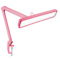 Lampe de bureau LED à pince de 56 cm de large – Lampe de travail de 2500 lumens pour établi et travaux manuels, rose