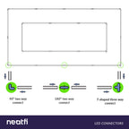 2 Rectangles LED Car Garage Light – 35,200 Lumens, Easy Installation for Shops & Gyms, Cool White