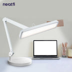 2500 Lumens LED Desk Lamp with Base – 22" Wide Shade, 5 Color Modes for Nails & Crafts, White