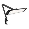 3500 Lumens LED Desk Lamp – 26” Ultra-Wide Shade, Non-Flickering Task Light with Clamp, Black