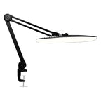 2200 Lumens LED Desk Lamp with Clamp – 20” Wide Shade, 3 Light Modes, Dimmable Task Light, Black