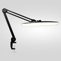 2200 Lumens LED Desk Lamp with Clamp – 20” Wide Shade, 3 Light Modes, Dimmable Task Light, Black