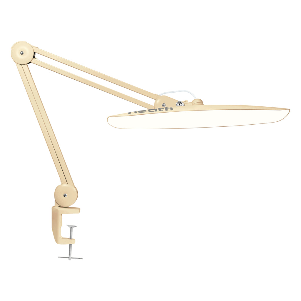 2200 Lumens LED Desk Lamp with Clamp – 20” Wide Shade, 3 Light Modes, Dimmable Task Light, Gold