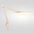 Lampe de bureau LED 2200 Lumens avec pince – Abat-jour large de 50 cm, 3 modes d'éclairage, lumière de travail dimmable, or