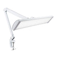 3500 Lumens LED Desk Lamp – 26” Ultra-Wide Shade, Non-Flickering Task Light with Clamp, White
