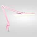 Lampe de bureau LED 2200 lumens avec pince – Abat-jour large de 50,8 cm, 3 modes d'éclairage, intensité réglable, rose