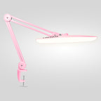 2200 Lumens LED Desk Lamp with Clamp – 20” Wide Shade, 3 Light Modes, Dimmable Task Light, Pink