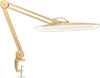 20" Wide Lamp XL 2,200 Lumens LED Task Lamp with Clamp, 3 Light Modes - Gold